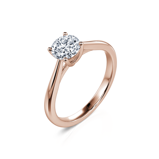 Soline Lab - Solitaire or rose diamant de synthèse #2