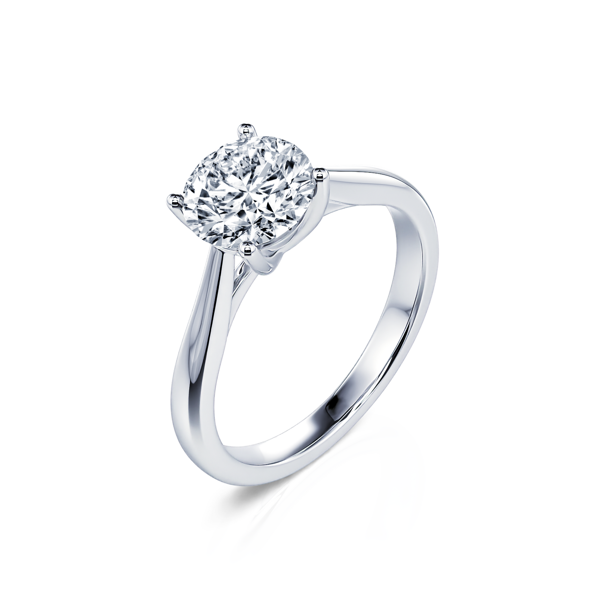 Solitaire diamant platine Soline 2