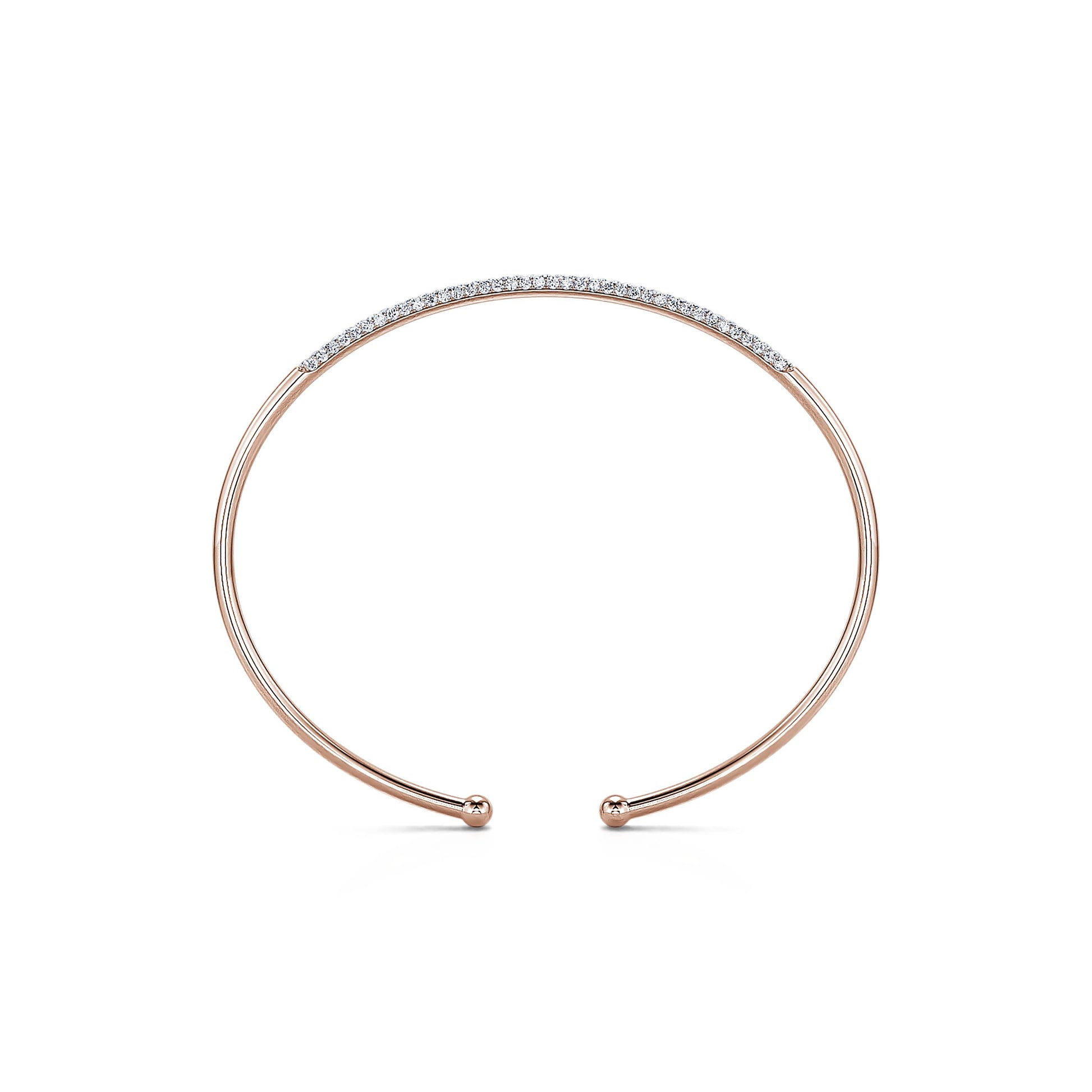 Bracelet diamant or rose Lilia 2