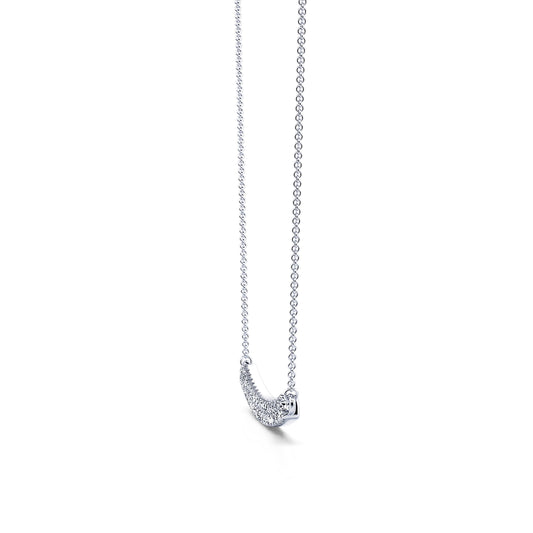 Yaelle - Collier diamant or blanc #2