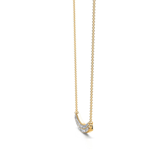 Yaelle - Collier diamant or jaune #2