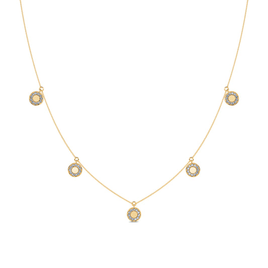 Lia - Collier or jaune et diamant #2