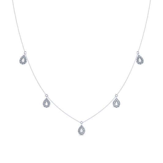 Polly - Collier or blanc et diamants #2