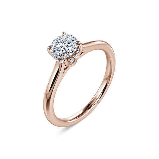 Elya Lab - Solitaire or rose diamant de synthèse #2