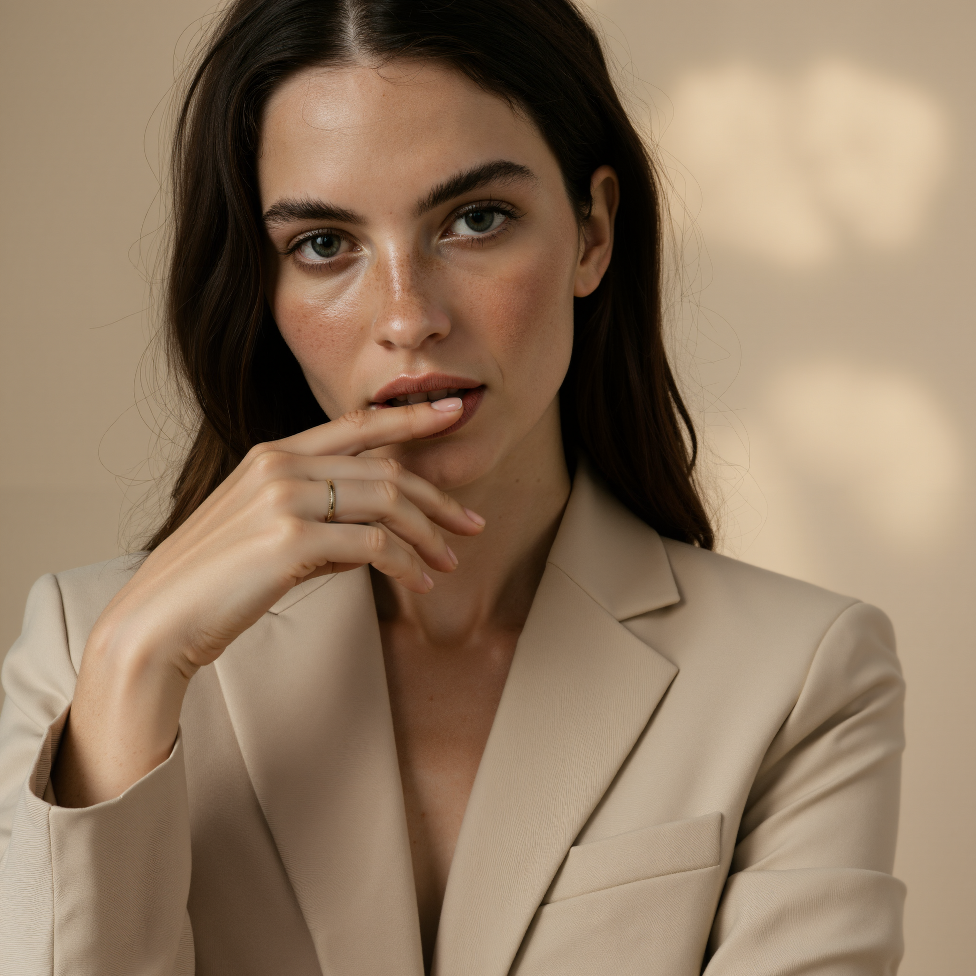 Alliance bords perlés or blanc Léo 5