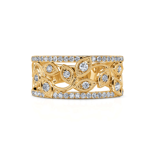 Andrea - Alliance or jaune diamant #2