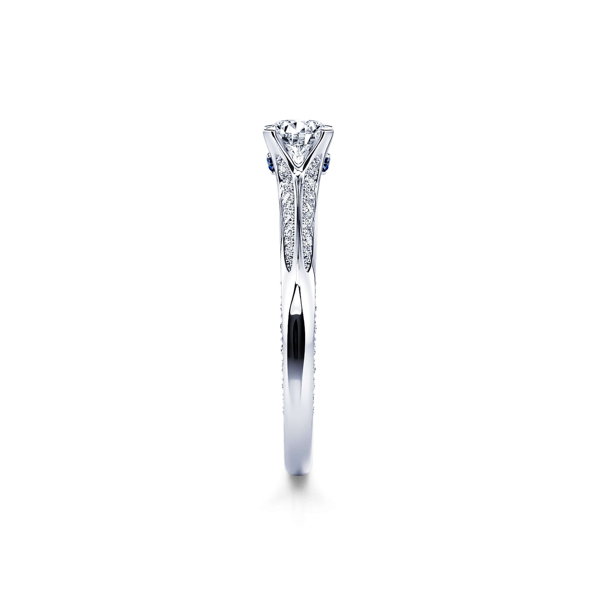 Solitaire diamant platine Bertille 5