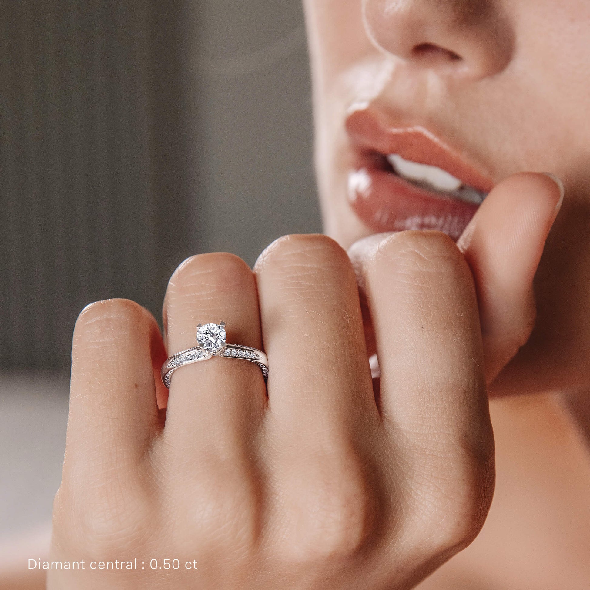 Solitaire diamant or jaune Bertille 6