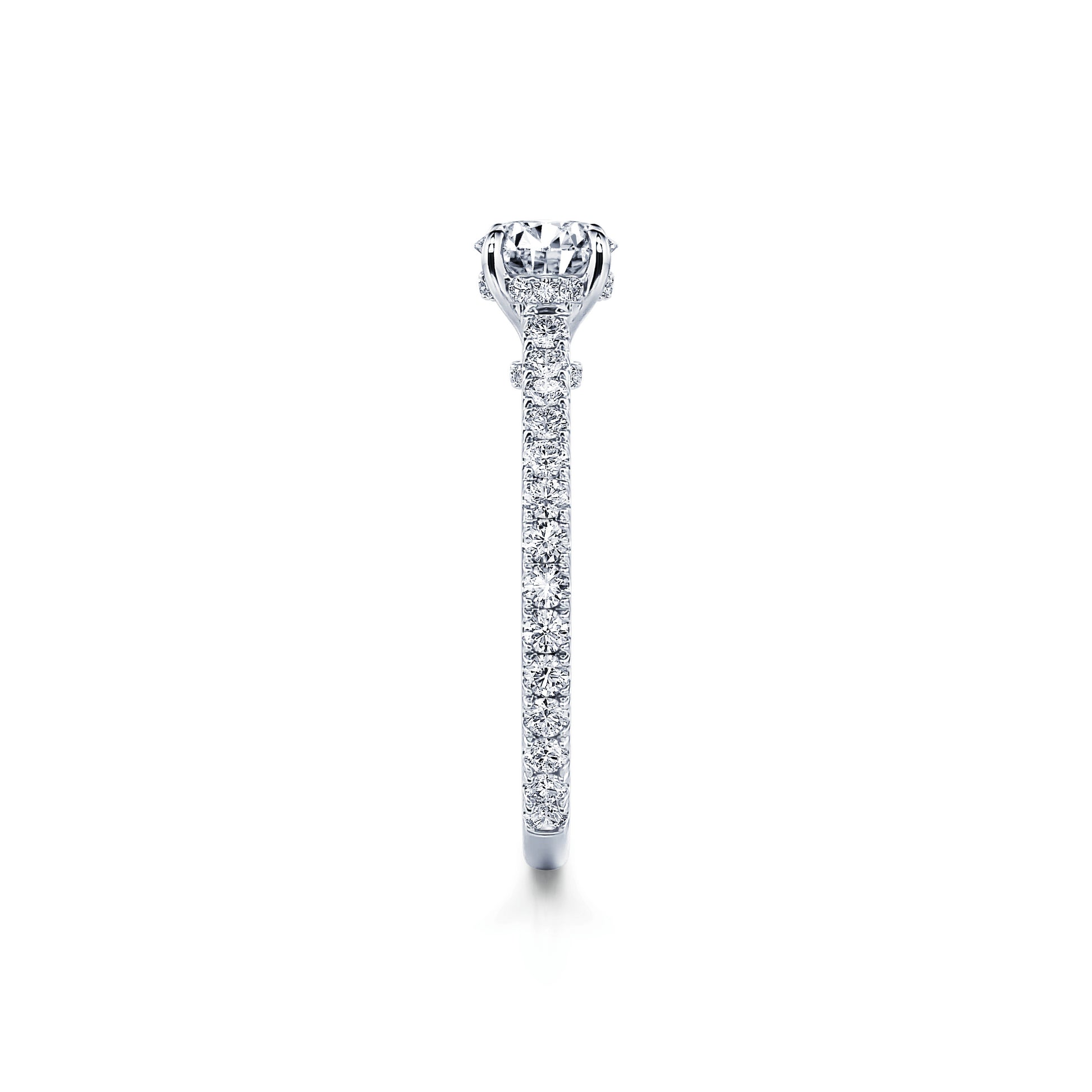 Solitaire diamant de synthèse en platine Chloé Lab 3