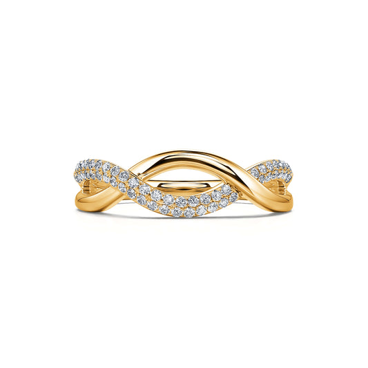 Clara - Alliance or jaune diamant #2