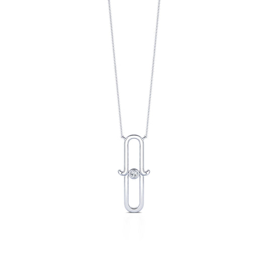 Dana - Collier main or blanc diamant  #2