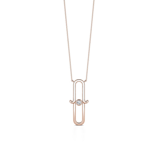 Dana - Collier main or rose diamant  #2
