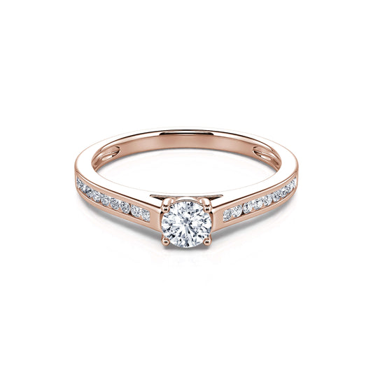Dolores - Solitaire or rose diamant #2