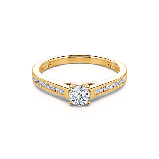 Dolores - Solitaire or jaune diamant #2