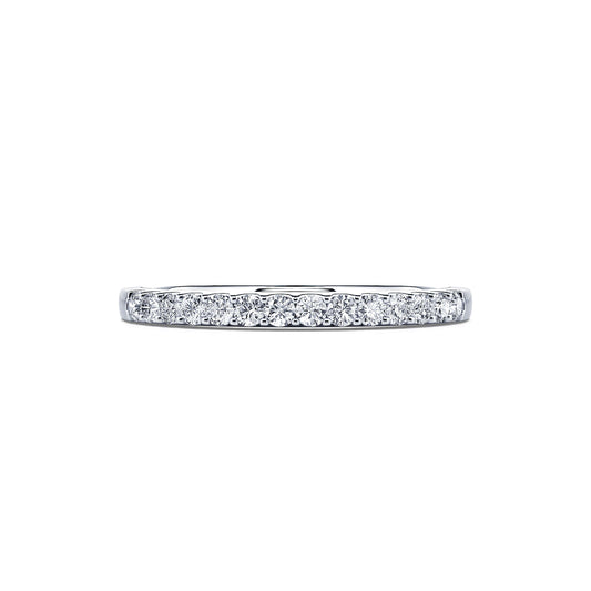 Elsa - Alliance demi tour platine diamant #2