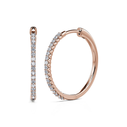 Enola - Créoles or rose #2