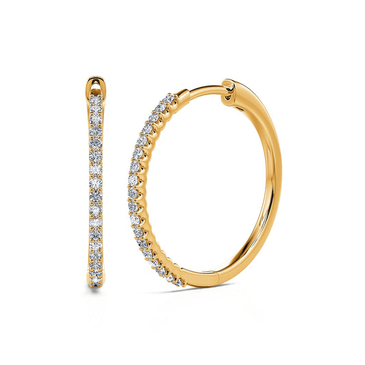 Enola - Créoles or jaune #2