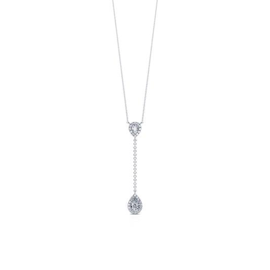 Fina - Collier diamant cravate or blanc #2