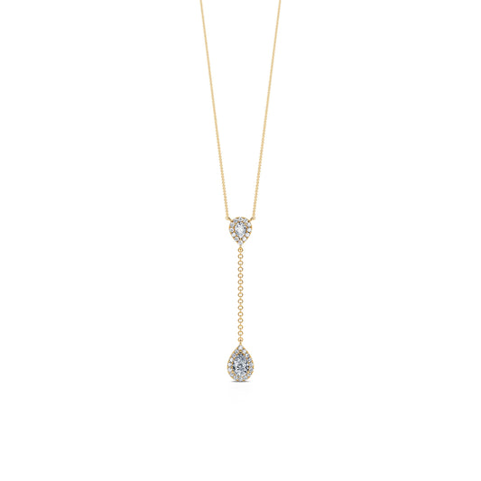 Fina - Collier diamant cravate or jaune #2