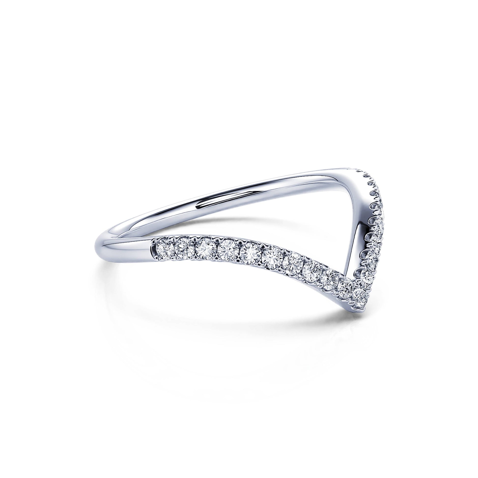 Alliance demi tour diamant platine Hilma 4