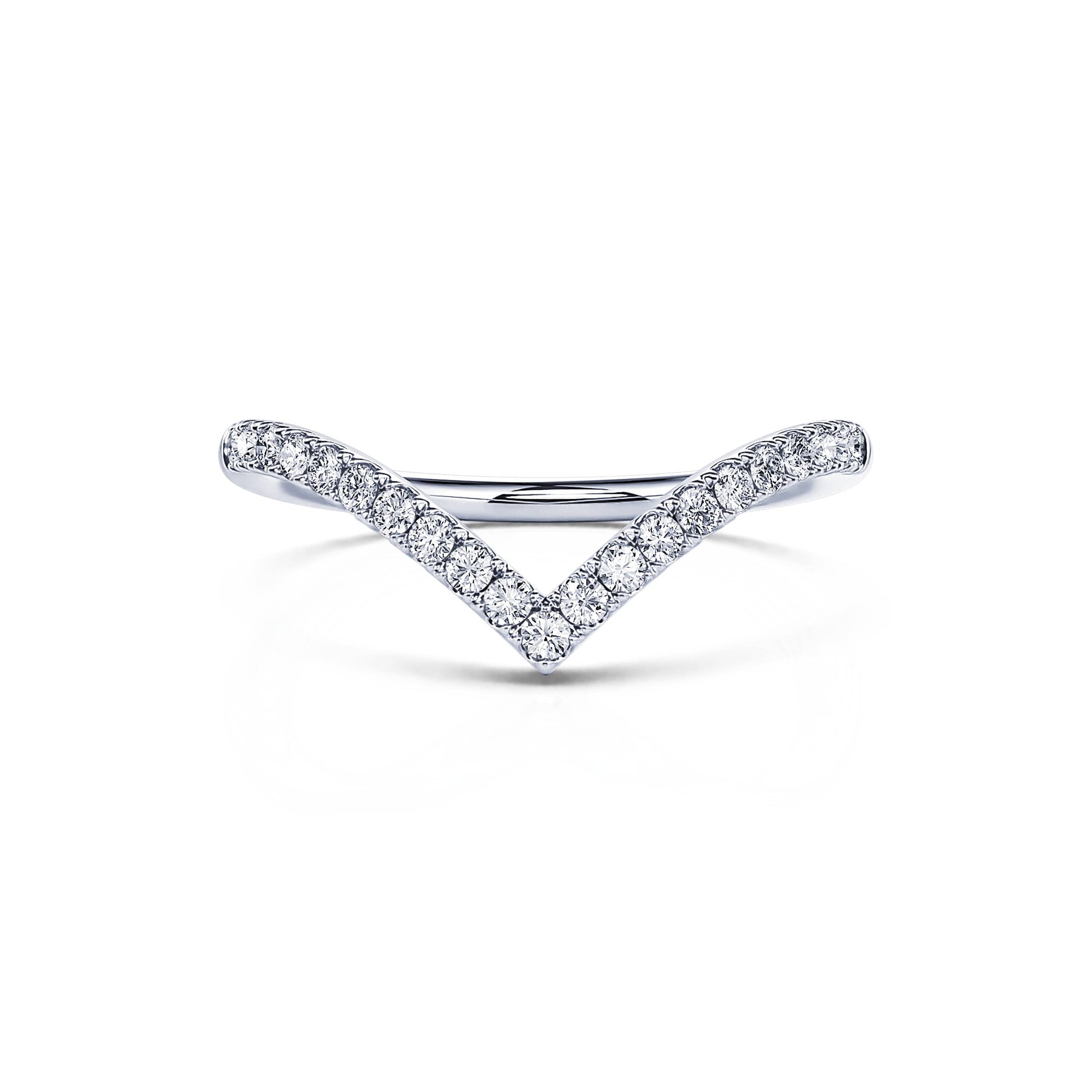 Alliance demi tour diamant platine Hilma 3