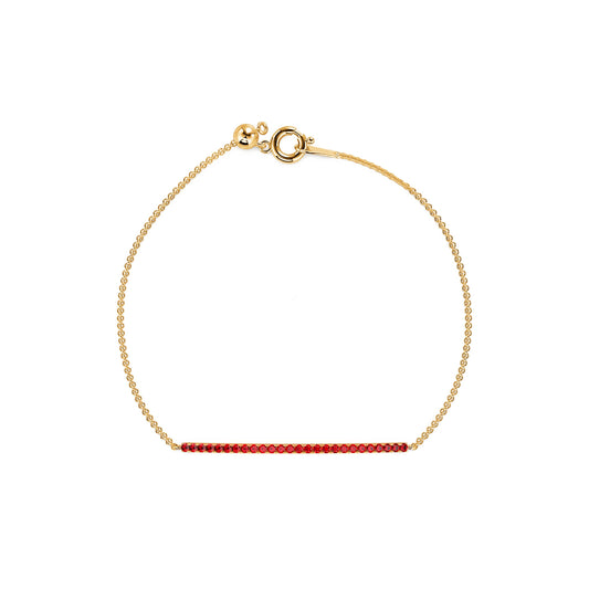 Isha Rubis - Bracelet or jaune rubis #2