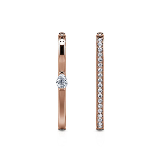 Laly - Boucles d'oreilles or rose #2