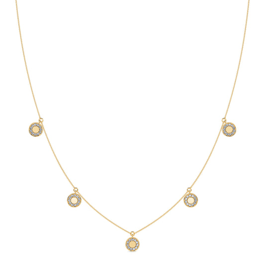 Lia - Collier or jaune et diamant #2