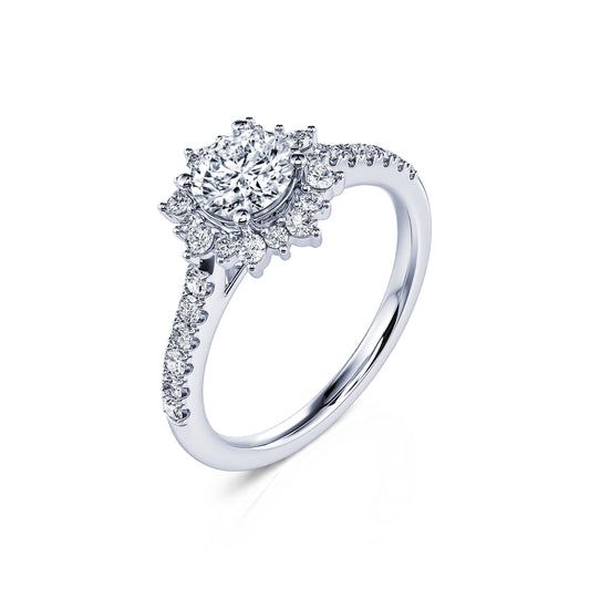 Lucile - Bague marguerite platine #2