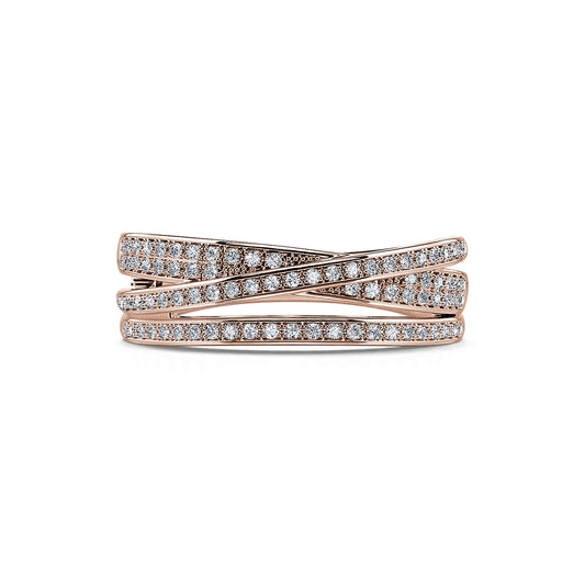 Manuella - Alliance or rose diamant #2