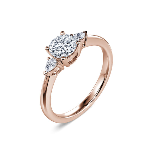 Maylis Lab - Solitaire diamant de synthèse en or rose #2
