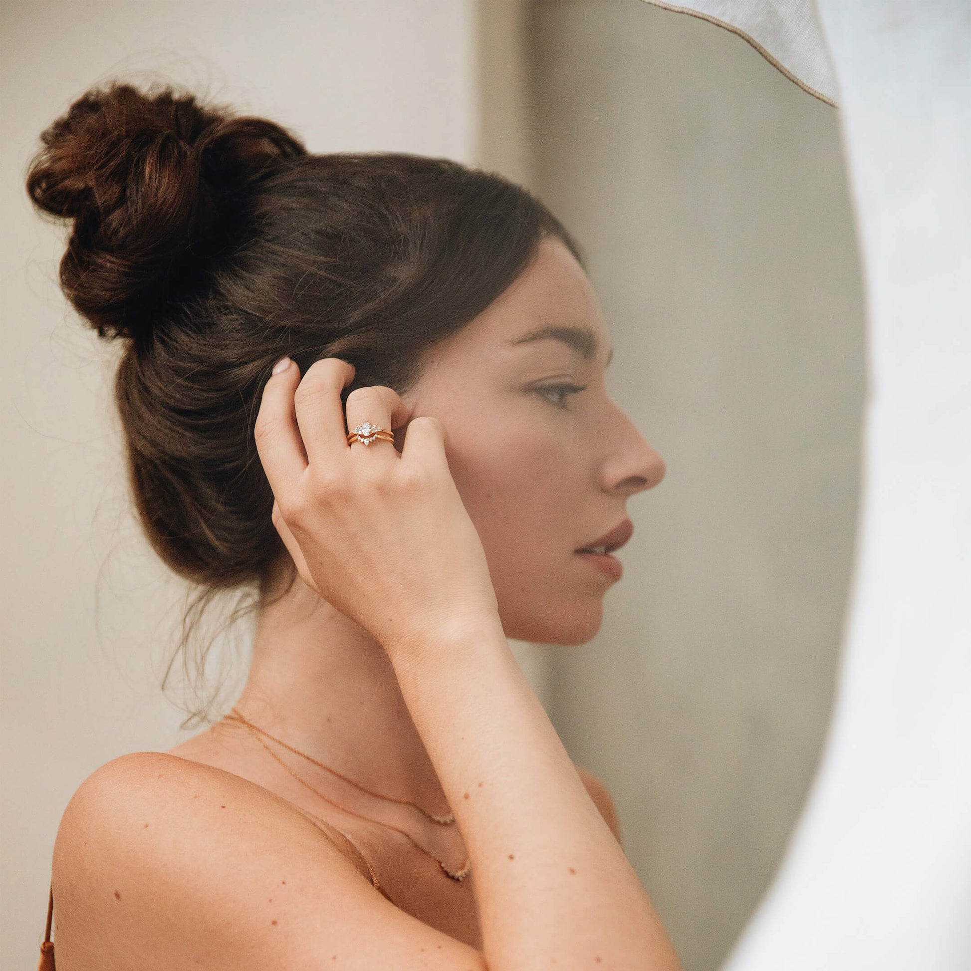 Alliance diamant or rose Niki 6