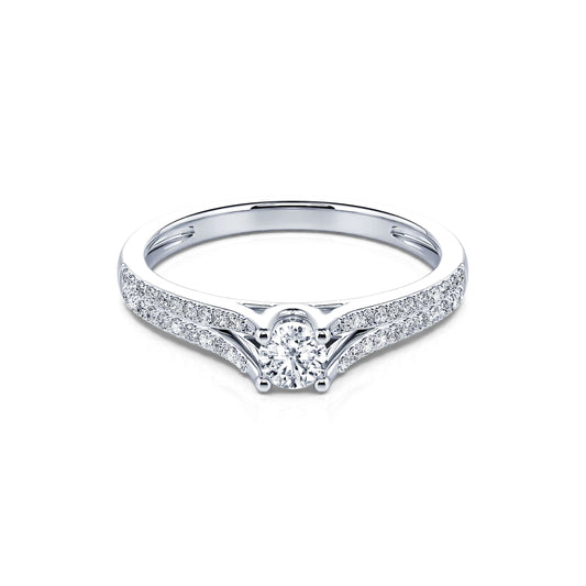 Ornelle - Solitaire diamant platine #2