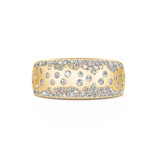 Paige M - Bague or jaune parsemée diamant #2