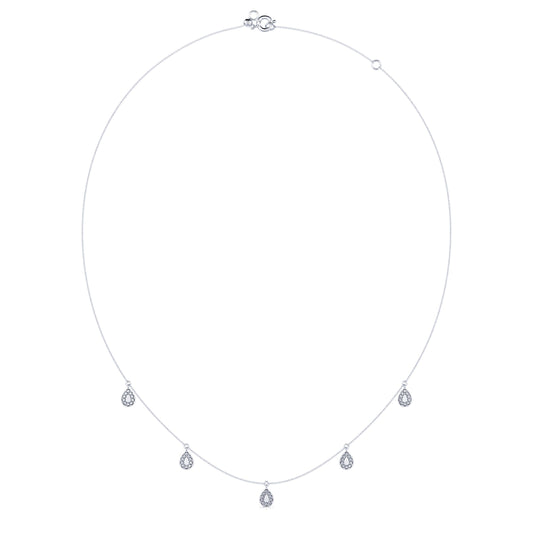 Polly - Collier or blanc et diamants #2