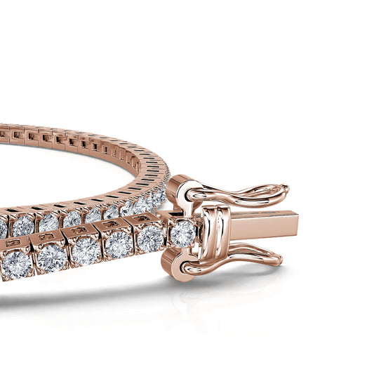 Riviera M - Bracelet tennis diamant or rose #2