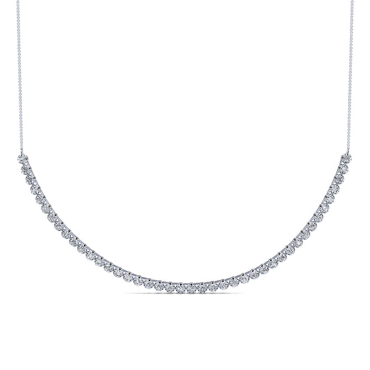 Robine - Collier tennis diamant or blanc #2