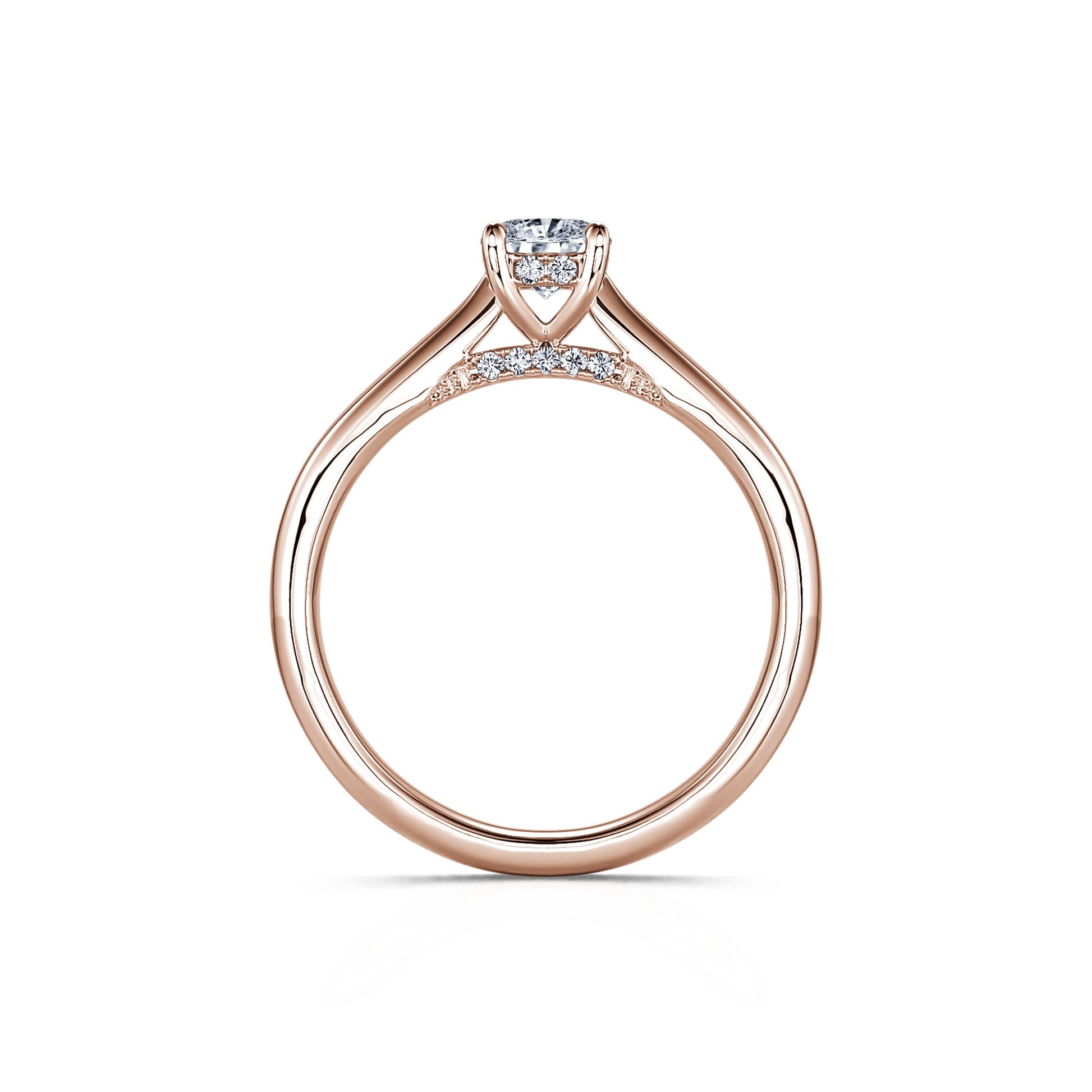 Solitaire diamant or rose Sasha 5