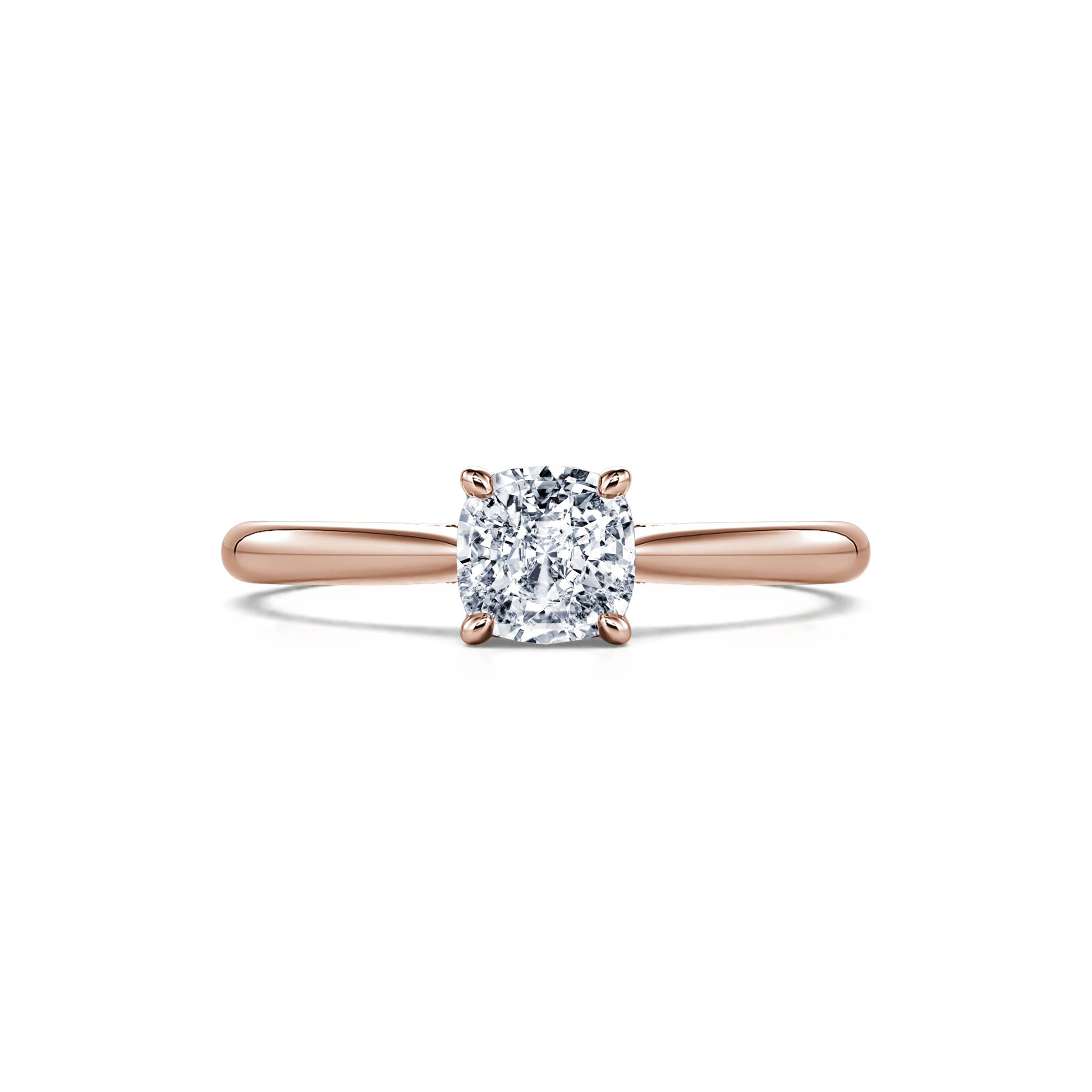 Solitaire diamant or rose Sasha 1