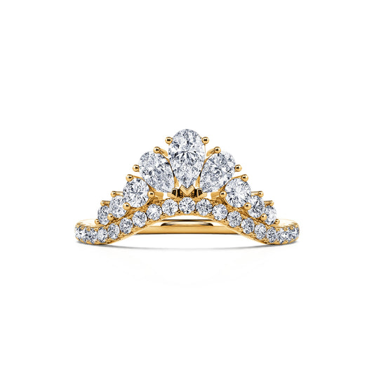 Séraphine - Alliance diamant or jaune #2