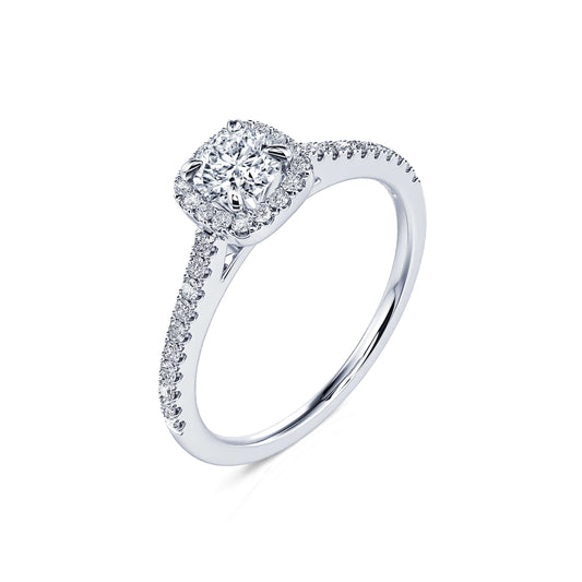 Sienne - Bague de fiançailles platine diamant #2
