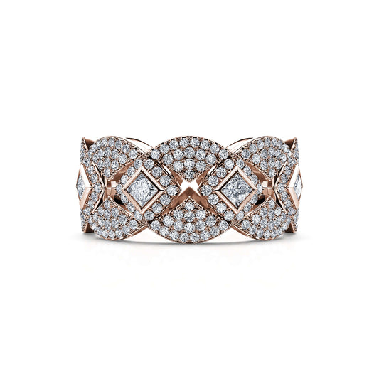 Stardust - Bague or rose diamant #2