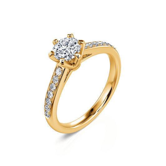 Val Lab - Solitaire or jaune diamant de synthèse #2