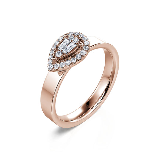 Vero - Bague or rose et diamants #2