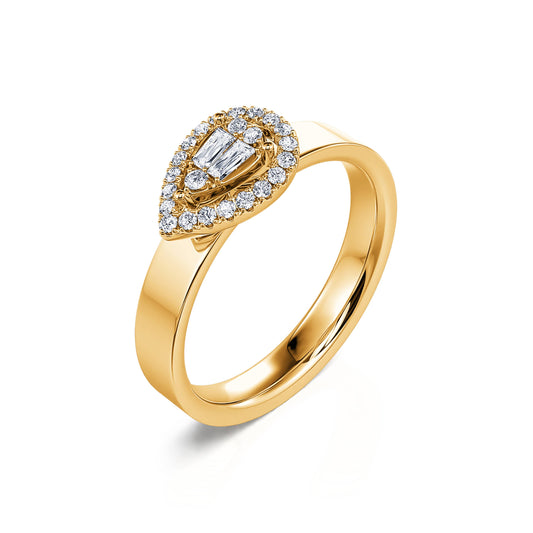 Vero - Bague or jaune et diamants #2