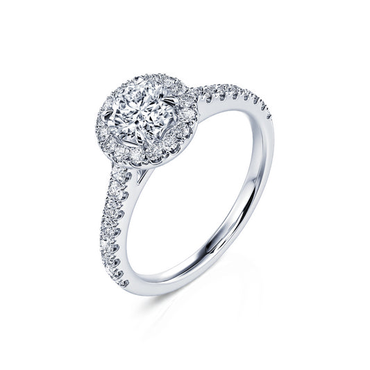 Victoria Lab - Bague de fiançailles platine diamant de synthèse #2