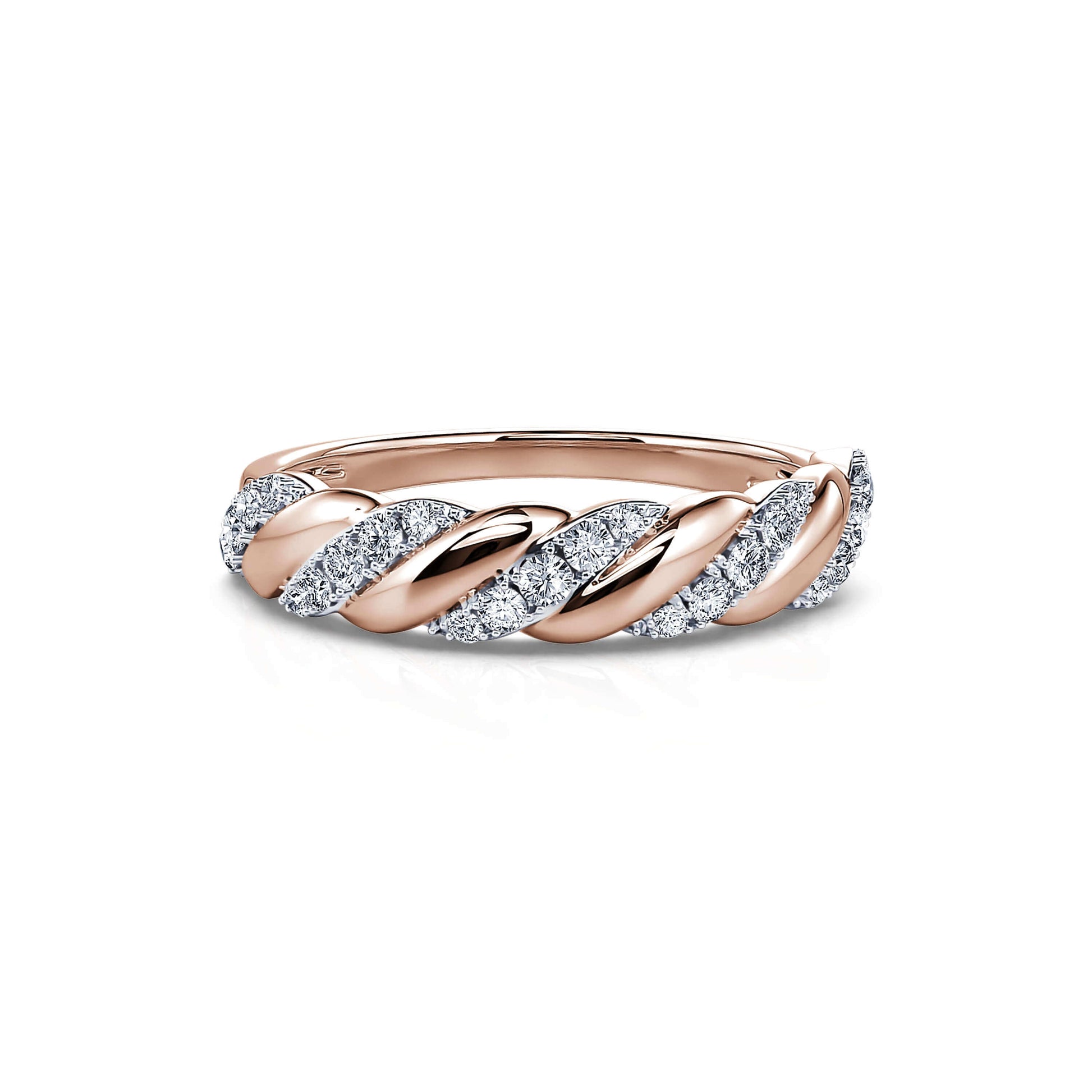 Alliance or rose diamant Inaya 3