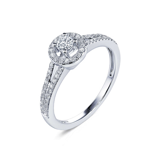 Zelda - Bague de fiançailles platine diamant #2
