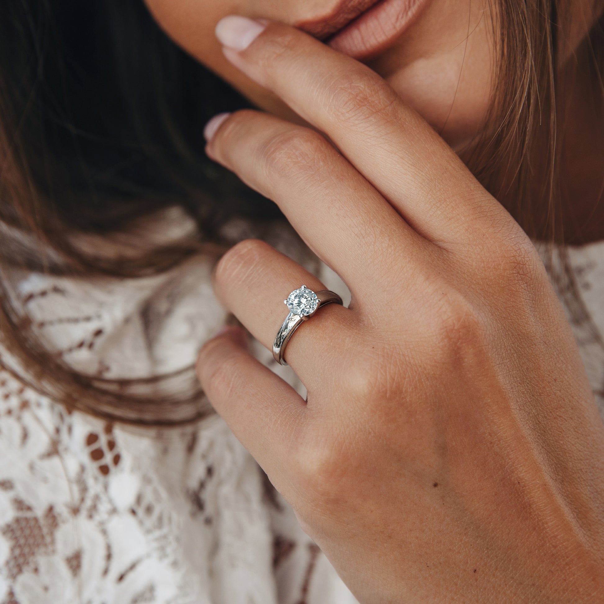 Solitaire diamant or jaune Nora 7