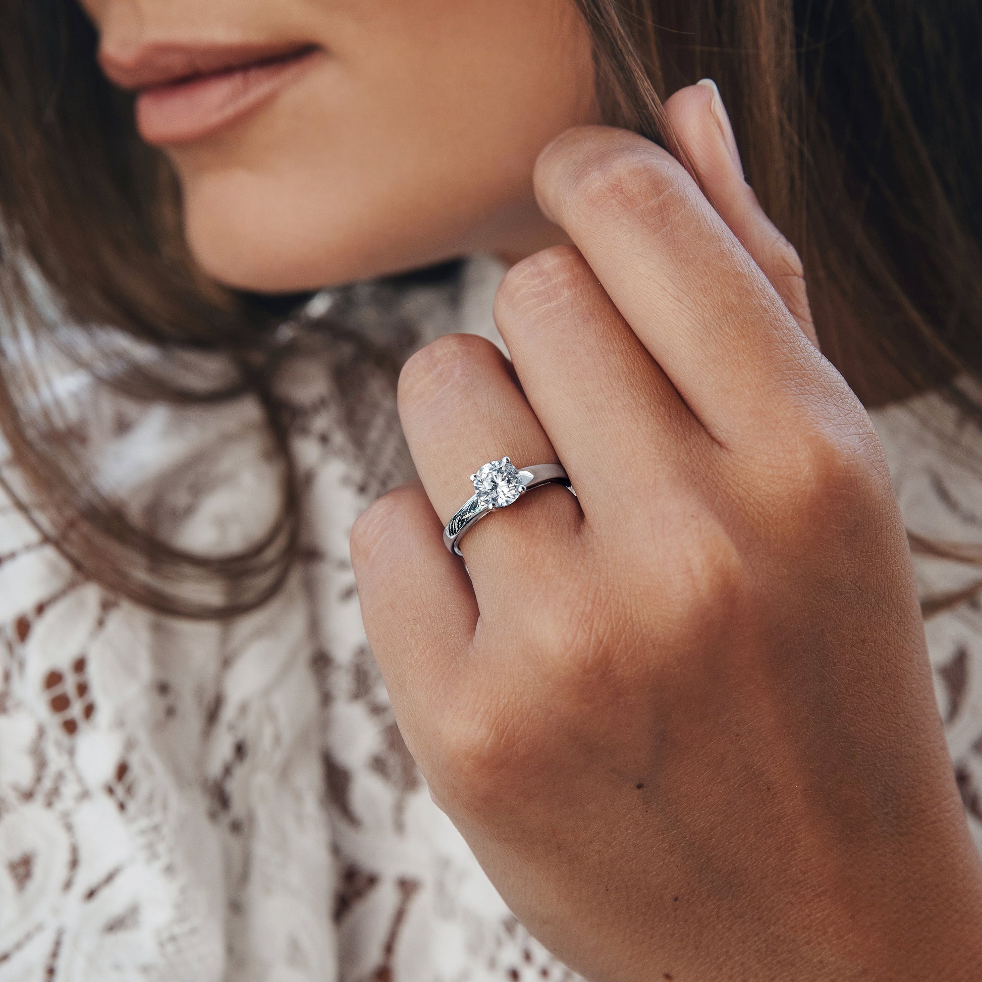 Solitaire diamant or jaune Nora 5